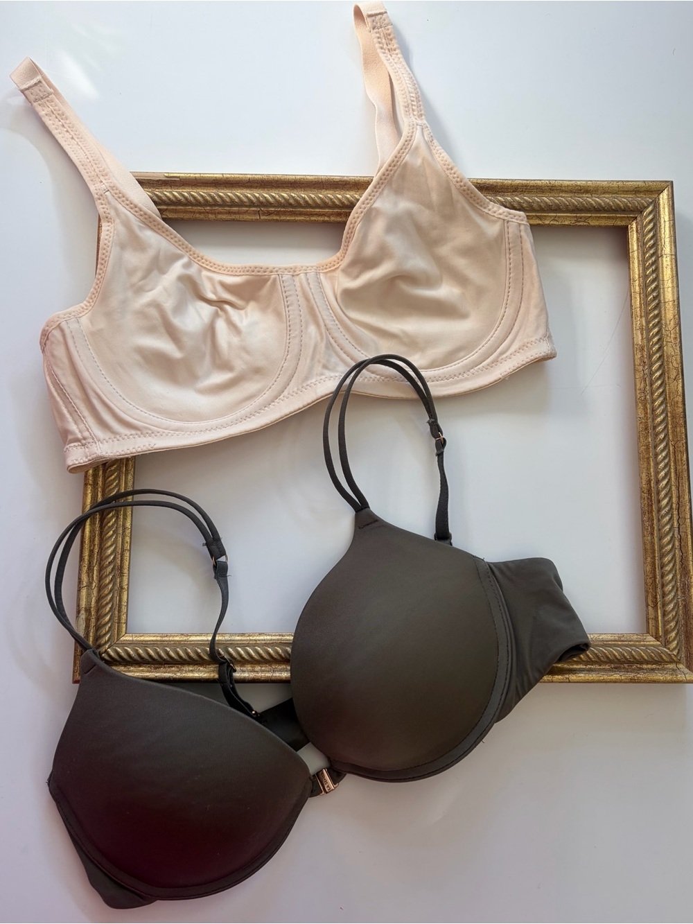 2 pack bra bundle set Everyday Nude and Charcoal  Bras size 36A